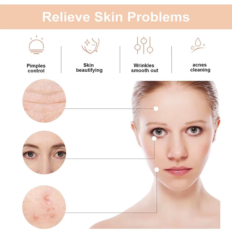 New Orange High Frequency Facial Machine Electrotherapy Wand Neon Argon Tubes Wands Device Face Skin Care Beauty Tools Home Use